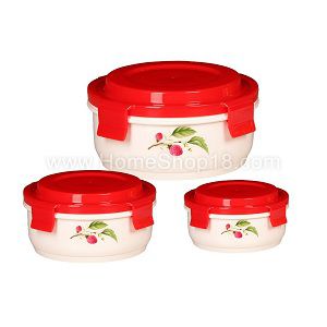 Asian Hot & Lock Microwave Safe 3 pc Casserole Set for 599 Rs (Market Price 1000 Rs)
