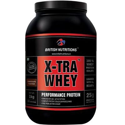 British Nutritions Xtra Whey Choclate for 889 Rs (Market Price 1130 Rs)