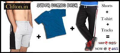 Clifton Men’s Fitness combo for 410 Rs (Market Price 925 Rs)