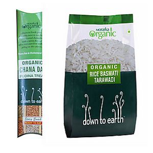 Down to Earth Rice Basmati Tarawadi for 135 Rs (Market Price 185 Rs)Down to Earth Rice Basmati Tarawadi for 135 Rs (Market Price 185 Rs)