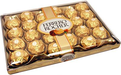 Ferrero Rocher (24 pieces) for 465 Rs (Market Price 545 Rs)