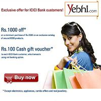 Flat 1000 Rs Discount on 2000 Rs with 100 Rs GV