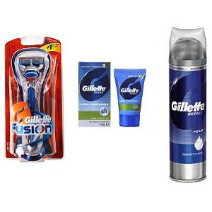 Gillette Fusion Kit with Series Foam + Pouch for 352 Rs (Market Price 578 Rs)