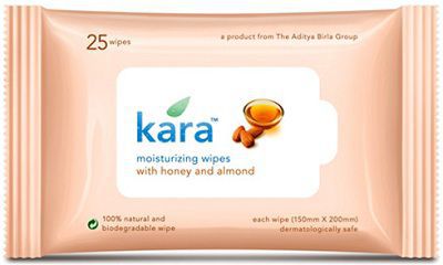 Kara Moisturizing Wipes (25 Pack) for 58 Rs (MRP 125 Rs)