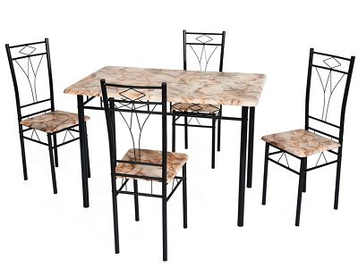 NILKAMAL CANBERRA 1+4 DINING SET BLACK for 5280 Rs (Market Price 6600 Rs)