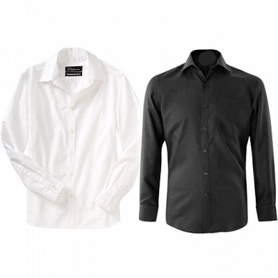 Set Of Formal White and Black Shirts for 499 Rs (MRP 1450 Rs)