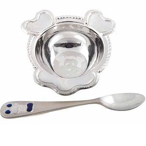 Silver Cereal Bowl Gift for New Born Baby for 2452 Rs (Market Price 4905 Rs)