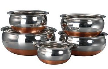 Varun Copper Bottom Prabhu Chetty - 5 Pcs Set for 549 Rs (Market Price 699 Rs)