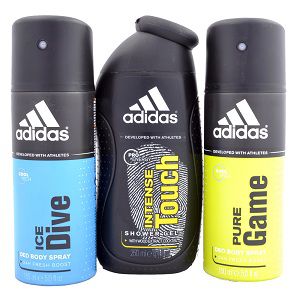 Adidas Combo of 2 Deodorants and Shower Gel for Men for 424 Rs (Market Price 750 Rs)