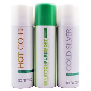 Benetton Set of 3 Unisex Deodorants for 449 Rs (Market Price 1050 Rs)