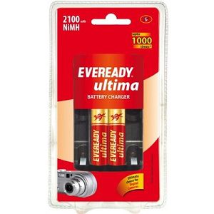 Eveready Ultima Battery Charger 2100AA with 2 Rechargeable Batteries for 499 Rs (Market Price 699 Rs)