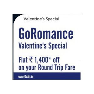Flat 1400 Rs Discount on Roundtrip