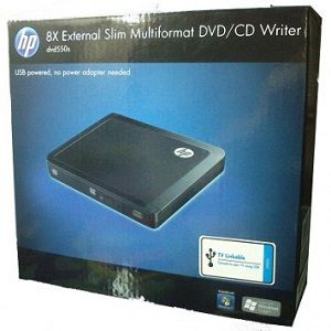 HP 8X External Slim Multiformat DVD/CD Writer for 1490 Rs (Market Price 2499 Rs)