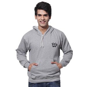 Weardo Grey Hooded Sweatshirt for 350 Rs (Market price 1399 Rs)