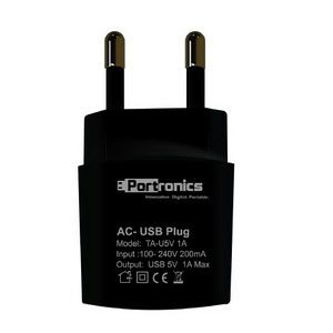 Portronics Wall Charger USB Adapter 1A POR 319 for Rs 149 (Market Price Rs 289)