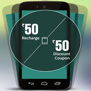 Rs 50 Cashback on Recharge of Rs 50 or more