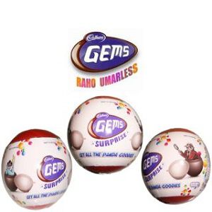 Cadbury Gems Surprise (Set of 3) for Rs 109 (Market Price Rs 120)