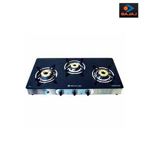 Bajaj CGX 3 3 Burner Glass Gas cooktop for Rs 3788 (Market Price Rs 6990)