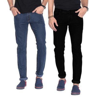 Fizzaro Regular Fit Men’s Jeans Set of 2 for Rs 449 (Market Price Rs 1250)