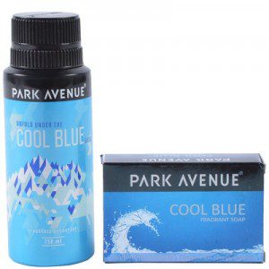 Park Avenue Cool Blue Deodorant 150ml + Soap 125g for Rs 141 (Market Price Rs 249)