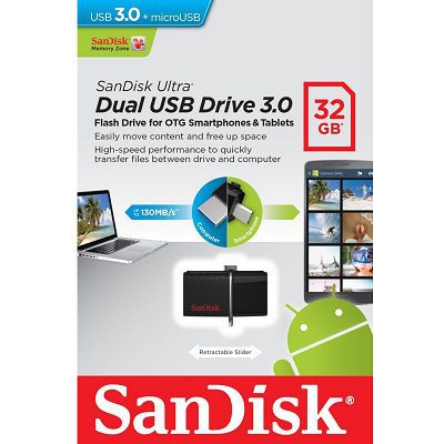SanDisk Ultra 32GB USB 3.0 OTG Flash Drive for Rs 669 (Market Price Rs 1749)